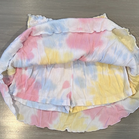 Flowers by Zoe Tie Dye Ruffle Skirt with built in shorts - Picture 3 of 4